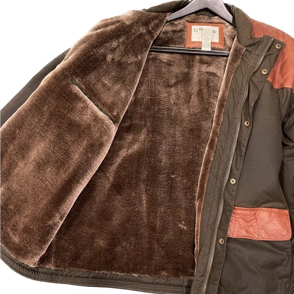Orvis Wax Cotton and Leather Coat